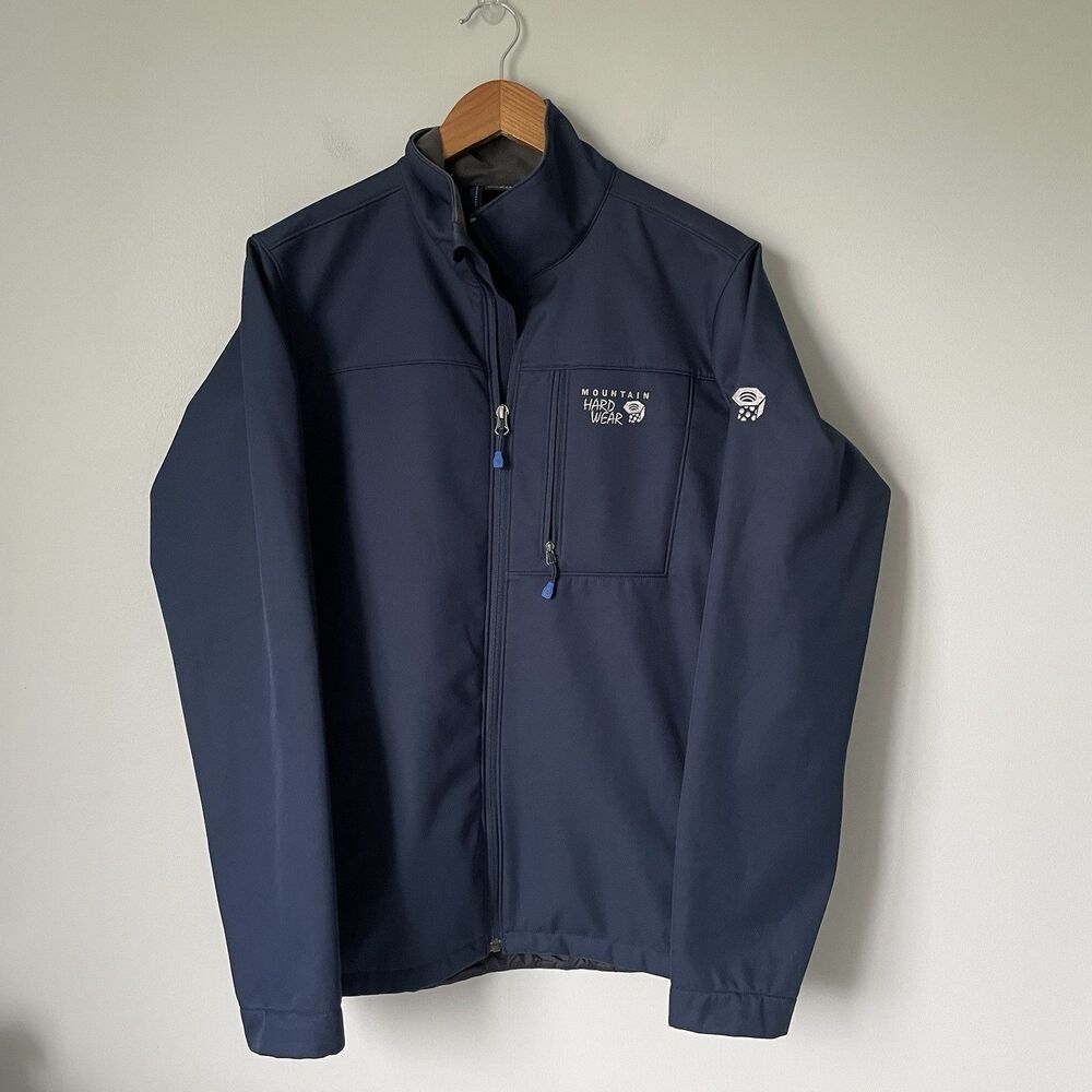 Mountain Hardwear Men's Android II Jacket Softshell Gorpcore Navy Blue Size Med.